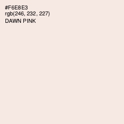 #F6E8E3 - Dawn Pink Color Image